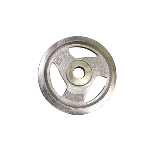 Picture of Dumbbell Weight Plate – 2.5KG – Chrome Finish – Silver – Sports Alpha Silver