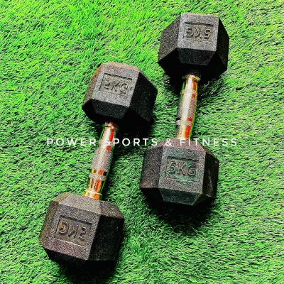 Picture of Hex Dumbbell - 5kg Dumbbell(1Pair) - 10 KG - Black - Sports Alpha Black
