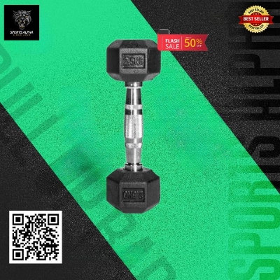 Picture of Hex Dumbbell - 2.5kg Dumbbell(1 Pcs) - Black - Sports Alpha Black