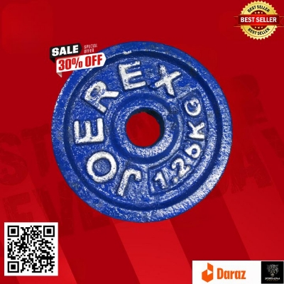 Picture of Dumbbell Plate 1.25Kg - 1Pcs -  (Blue) - Sports Alpha Blue