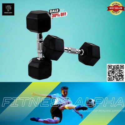 Picture of Hex Dumbbell - 2.5kg Dumbbell(1 Pair) - Black - Sports Alpha Black