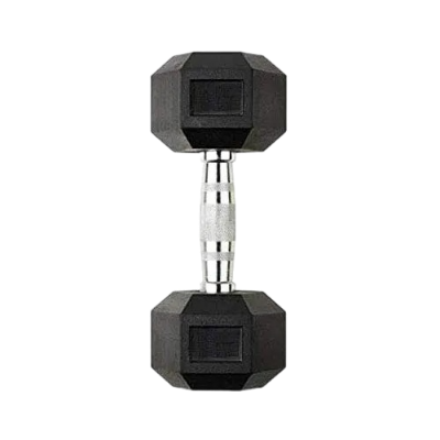 Picture of Hex Dumbbell - Premium Quality - 10Kg - (1 Piece) - Sports Alpha Black