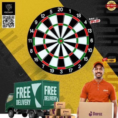 Picture of Dart Board - 12 Inch -  NINJA - N6356 - Black - Sports Alpha Multicolor