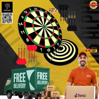 Picture of Dart Board - 12 Inch -  NINJA - N6356 - Black - Sports Alpha Multicolor