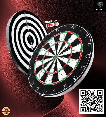 Picture of Dart Board - 12 Inch -  NINJA - N6356 - Black - Sports Alpha Multicolor