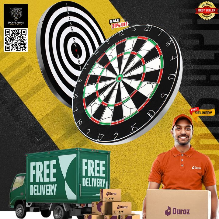 Picture of Dart Board - 15 Inch -  NINJA - N6356 - Black - Sports Alpha Multicolor