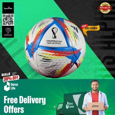 Picture of Football - Qatar Special Edition - Size 5 - Cyan | Premium Quality Club Ball for Training & Match | "Play Like a Pro" Multicolor