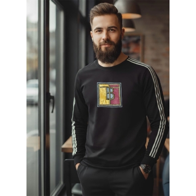 Picture of Premium Jersey Full Sleeve T-shirt Fabric soft and comfortable Black