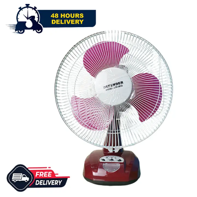 Picture of Defender KN-2912 Rechargeable Fan AC/DC with LED Multi-Function 12" Maroon