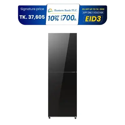 Picture of Hisense 277 Liter Top Mount Refrigerator with Built-in Stabilizer Premium Black (RT1G276NAB/BD3)