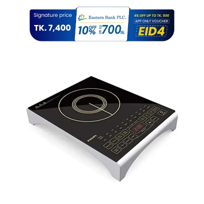 Picture of Philips induction cooker HD4938 /01 (2100W)Micro Crystal Plate, Auto-Off Program, Cool-to-Touch Surface, No Flame Cooking (Best price)