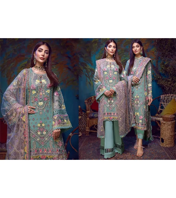 Buy Exclusive Design Unstitched Georgette Salwar Kamiz  at Best Price In Bangladesh