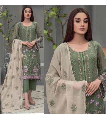 Exclusive Design Unstitched Georgette Salwar Kamiz at Best Price In Bangladesh