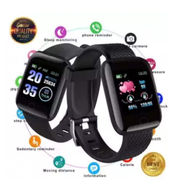 Buy 116 Plus Waterproof Smart Watch Black Online at Best Price