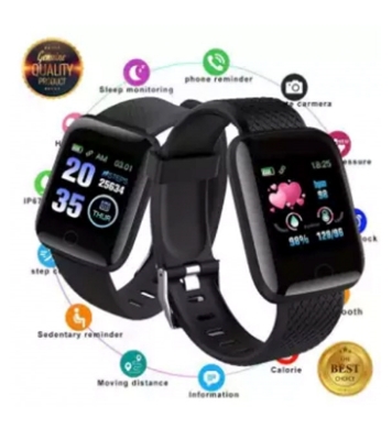Buy 116 Plus Waterproof Smart Watch Black Online at Best Price