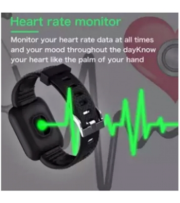 Buy 116 Plus Waterproof Smart Watch Black Online at Best Price