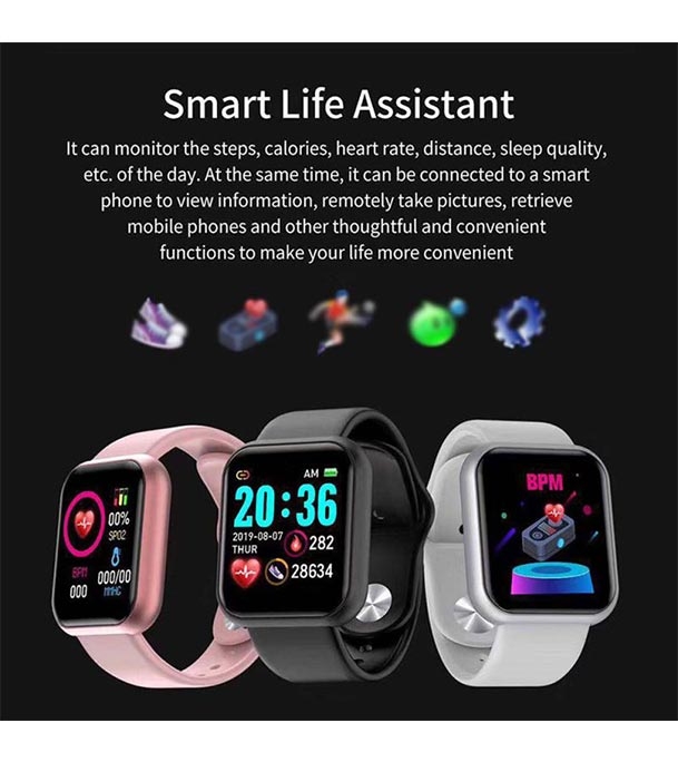 Buy D20 Bluetooth Smart Watches Waterproof Sport Fitness Tracker Smart Bracelet Online