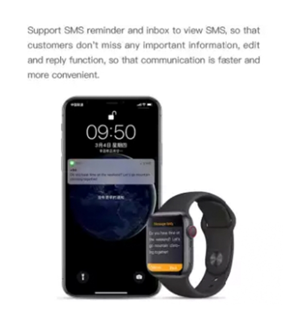 Buy W9 Large Screen Smart Watch Bracelet Rotating Button Fitness Tracker Clock Black Online 