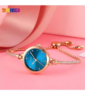 SKMEI Women Watch Fashion Bracelet Quartz Watch Stainless Steel Waterproof Watch For Women 1805