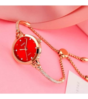 Skmei 1805 Quartz Watches Ladies Watches With Bracelets Fashion Luxury Waterproof Rose Gold Watch