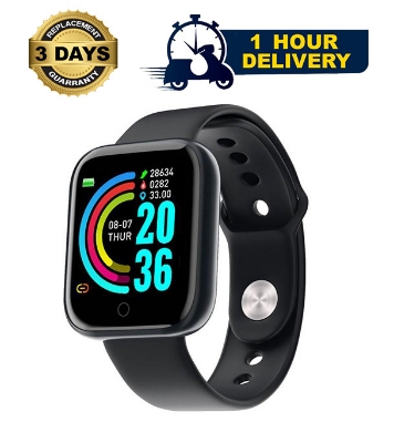 Picture of Y68 Heart Rate Monitor Fitness Tracker Man Women Wearable IP67 Waterproof Smart watch - Multi Color