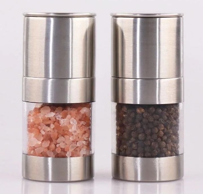 Picture of Electric Grinder Salt Black Pepper Mills Automatic Grinding Machine Adjustable Coarseness