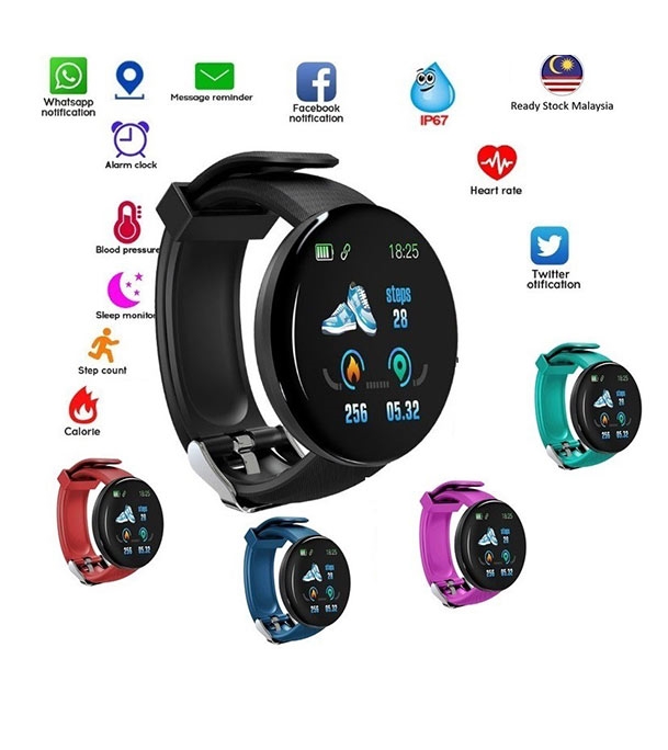 D18 Wireless Bluetooth Smart Watch 1.3 Inches IP65 Waterproof Sports Watch at Best Price in Bangladesh