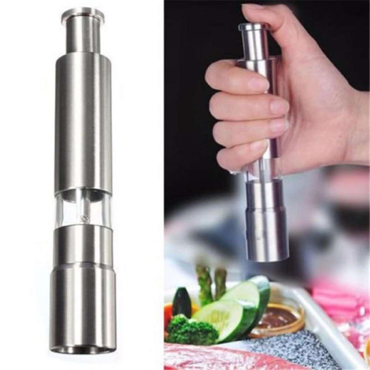 Picture of Stainless Steel Small Pepper Crusher - Silver - Grinder Machine