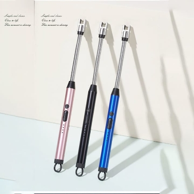 Picture of Long Candle Kitchen Electric Usb Lighters Bbq Rechargeable Hose Torch Electric Plasma Arc Lighter