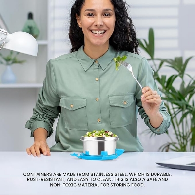 Picture of Milton Steel Softline Tiffin Lunch Box Set