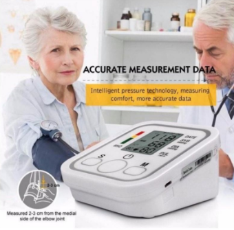 Picture of Digital Arm Blood Pressure Monitor Electronic 2.0-inch LCD Display Smart Voice BP Monitor Tonometer