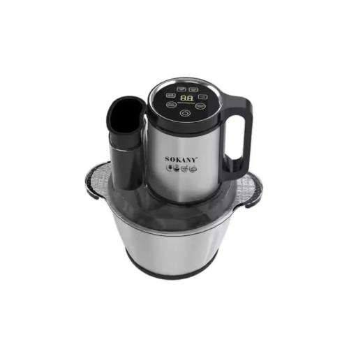 Picture of Sokany 6-in-1 Wonder Chopper – 800W Powerful Food Processor with Stainless Steel Blades & Copper Motor for Chopping, Grinding, Slicing, Shredding – Compact & Easy to Clean