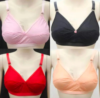 Picture of 4 Piece Comfortable Cotton Bra Boil Fabrics For Women