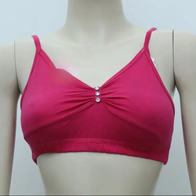 Picture of 3 Pieces comfortable cotton Semis Bra Genji for Women and Girls