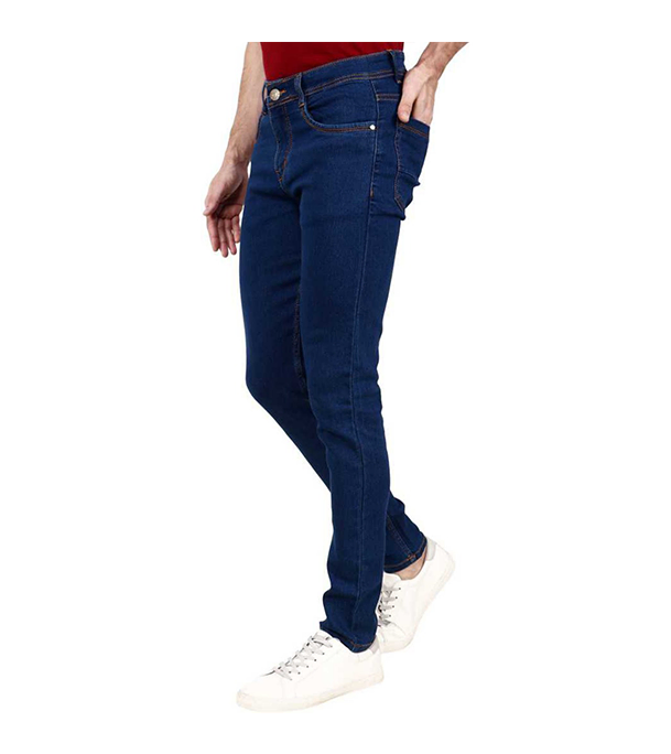 Picture of Men's Slim-Fit Stretchable Denim Jeans Pant  Deep Blue 