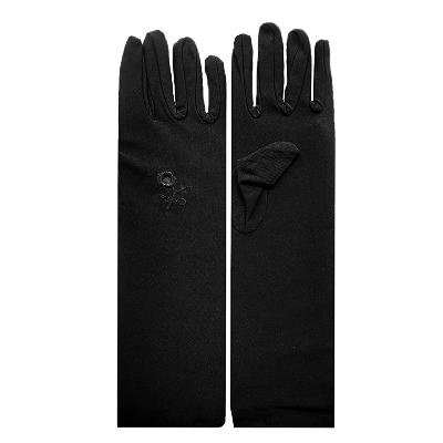 Picture of Hand Socks Gloves Muslim Full Finger Hat Muja Hijab Gloves For Women - Black