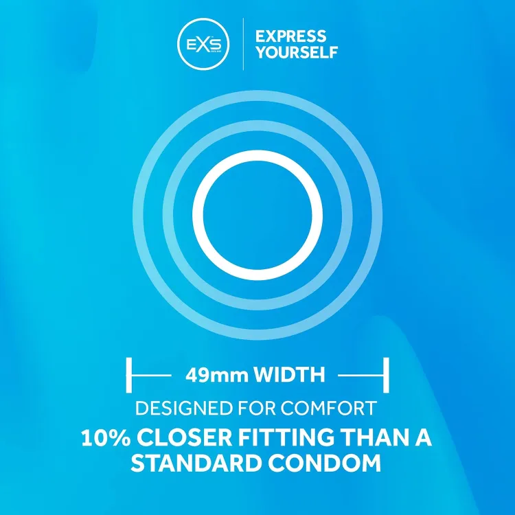 Buy EXS Snug Tight Fitting Small Size Condoms Full Box-3x10= 30pcs Condom | Vegan Condoms at Best Price In Bangladesh