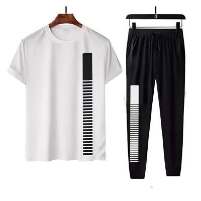 Buy exclusive-summer-vibes-summer-collection-t-shirt-and-full-pant-for-men-round-neck-short-sleeve-embrace-the-season-in-style at Best Price In Bangladesh