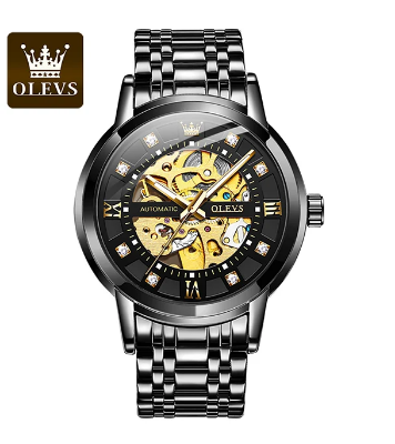 Buy OLEVS 9901 Men's Watch Automatic Business Fashion Waterproof Mechanical Luminous Stainless Steel Watch For Men at Best Price In Bangladesh