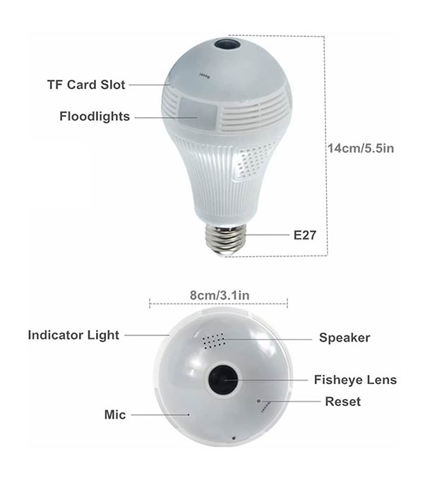 Paroxysm Spy Bulb Camera 