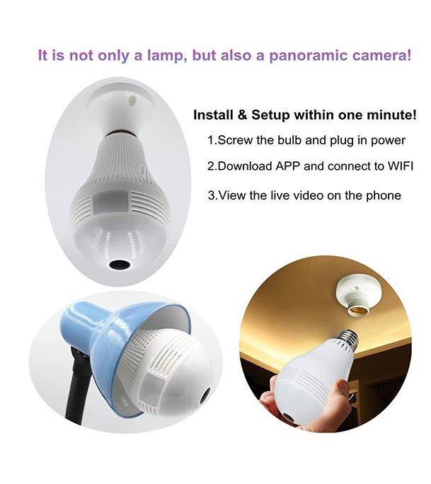 Paroxysm Spy Bulb Camera 