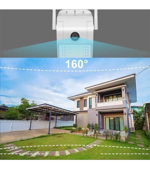 Wall Lamp Floodlight Outdoor Home Security Camera 