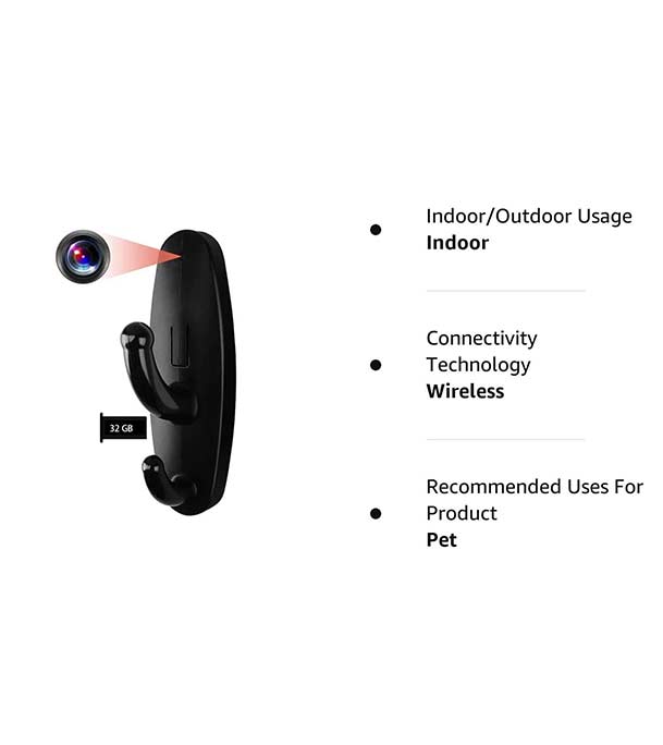 Buy Yumfond 32GB Spy Camera Clothes Hook, Mini Hidden Camera HD at Best Price in Bangladesh