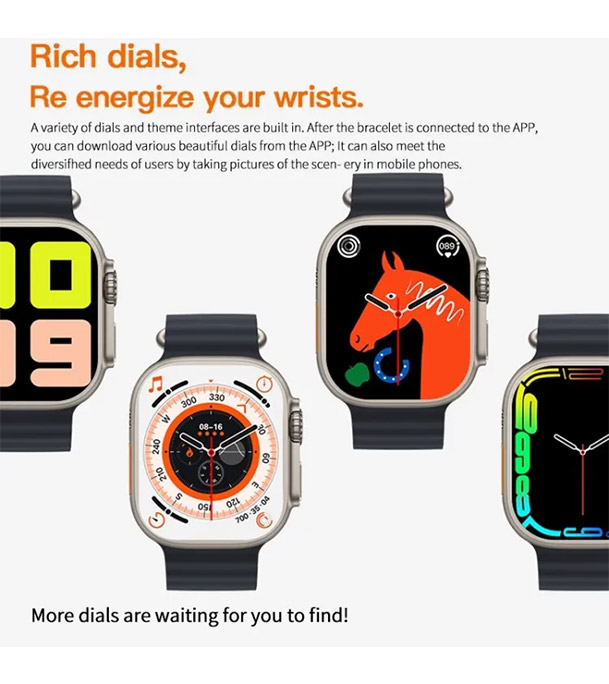 Picture of T800 Ultra Smart Watch with  1.99'' Full Touch HD Screen Men and Women Watch with Wireless Charging Technology