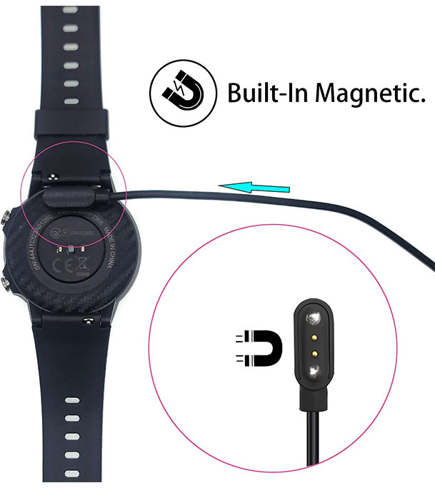 Buy Smart Watch Magnetic Charger Cord [2 Pack], 2 Pin 3.3Ft USB Fast Charging Cable Fits for YAMAY SW021/023 YAMAY/WILLFUL/LETSFIT ID205L ID205U ID205S at Best Price in Bangladesh