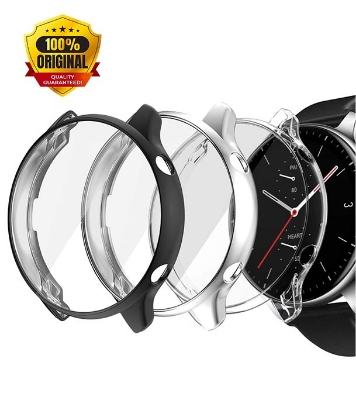 Buy Case Compatible with Amazfit GTR 2 & GTR 2e (Not GTR 3) Screen Protector Soft TPU Full Cover for Amazfit GTR 2 and GTR 2e Smartwatch Accessories (Black/Silver/Clear, GTR 2) at Best Price in Bangladesh