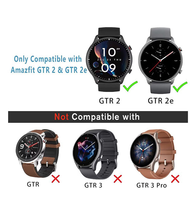 Buy Case Compatible with Amazfit GTR 2 & GTR 2e (Not GTR 3) Screen Protector Soft TPU Full Cover for Amazfit GTR 2 and GTR 2e Smartwatch Accessories (Black/Silver/Clear, GTR 2) at Best Price in Bangladesh