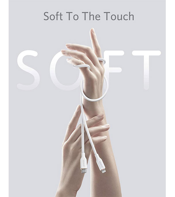 Buy Anker Powerline III Flow, USB C to Lightning Cable [MFi Certified, 6ft, Midnight Black] at Best Price in Bangladesh