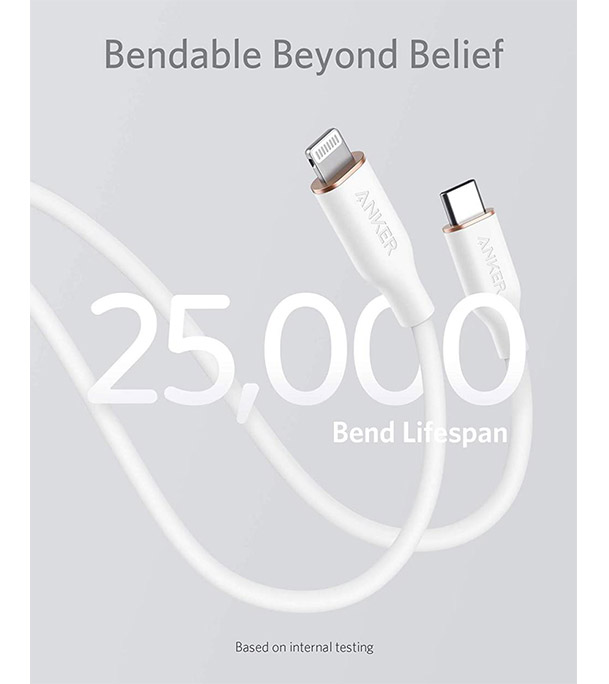 Buy Anker Powerline III Flow, USB C to Lightning Cable [MFi Certified, 6ft, Midnight Black] at Best Price in Bangladesh