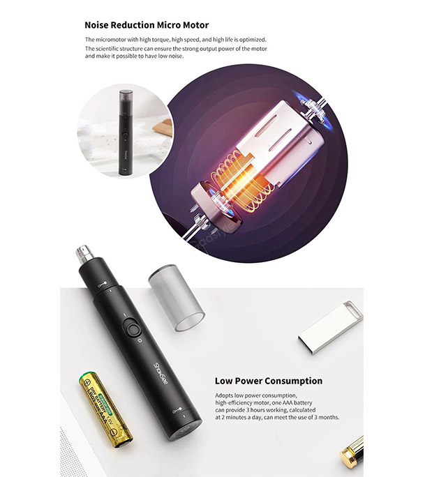 Buy Xiaomi ShowSee C1 Electric Mini Nose Hair Trimmer at Best Price In Bangladesh